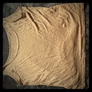 Gold J. Crew tank